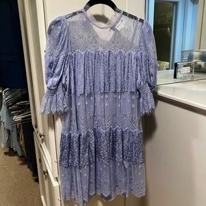 Alice McCall purple mini dress lace